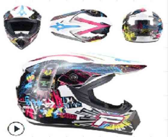 Шлем кроссовый (mod:225) (size:XL, белый, SALUTE) Мукачево