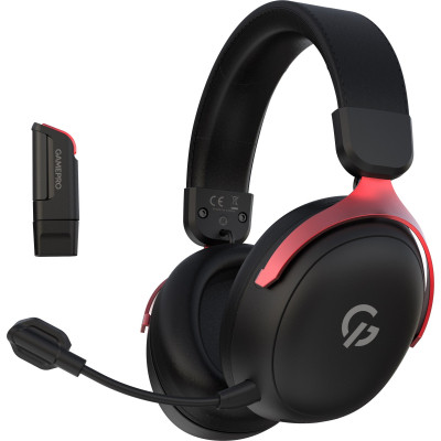 Наушники GamePro Asgard Freya Pro Wireless Black/Red (HSW201BR) Винница - изображение 1