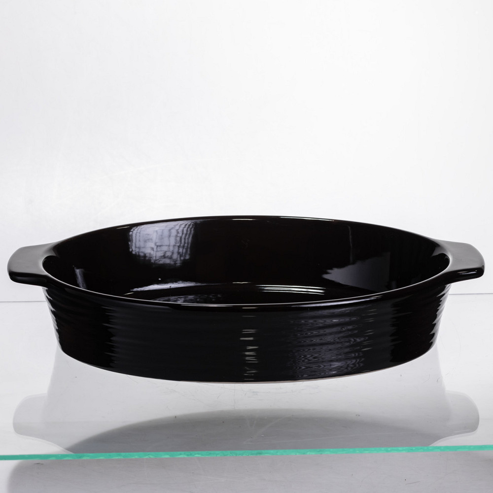 Yiwu Форма для запікання овальна 36×22.5×7 (см) форма для духовки 2 літри Чорний Коломия - фото 5