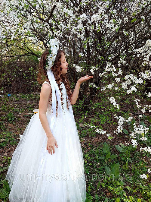 Длинное белое платье 128-146 Кривой Рог - изображение 6