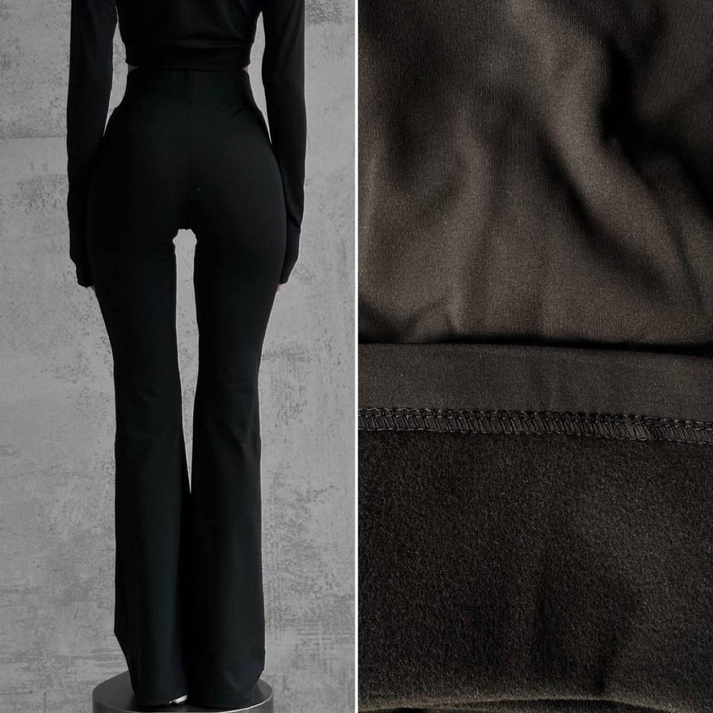 Женские классические теплые брюки-лосины микродайвинг начес 46/50 Одесса - изображение 3