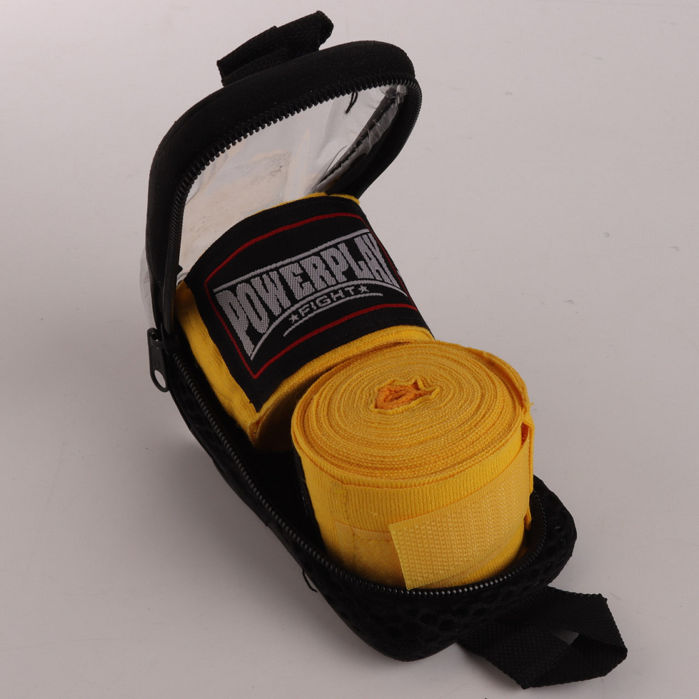 Бинты спортивные для бокса / Боксерские бинты для рук желтые PowerPlay 4 метра Киев - изображение 9