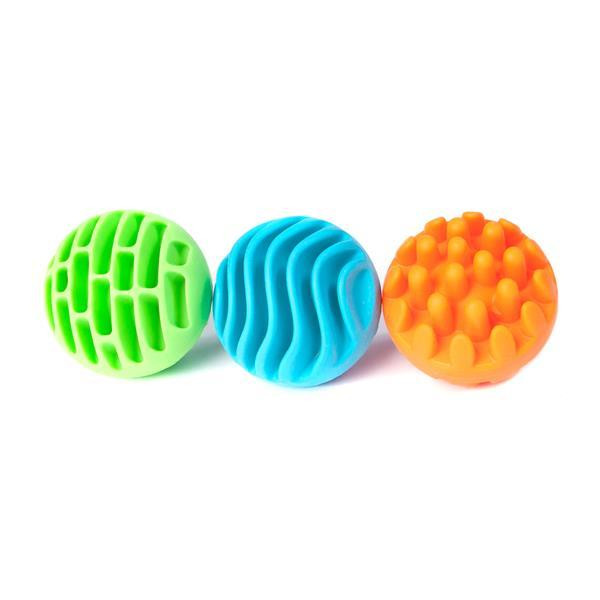 Прорезыватель-погремушка Fat Brain Toys Sensory Rollers Сенсорные пули 3 шт (F161ML) Харьков - изображение 10