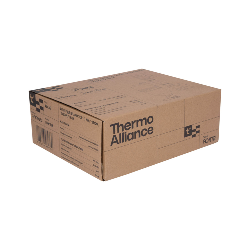 Фільтр-дешламатор Thermo Alliance Forte 1 1/4", поворотний (магнітний шламоуловник) TAF400G32 Київ - фото 9