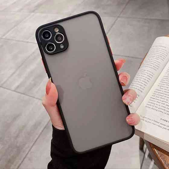 Чехол Funda Bumper Mat Case for iPhone 11 Pro Max Black Киев