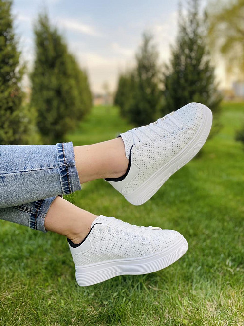 Fashion Кеди жіночі FASHION 136-320 білі (весна-осінь, еко-шкіра) (4416) 36-41 Коломыя - изображение 8