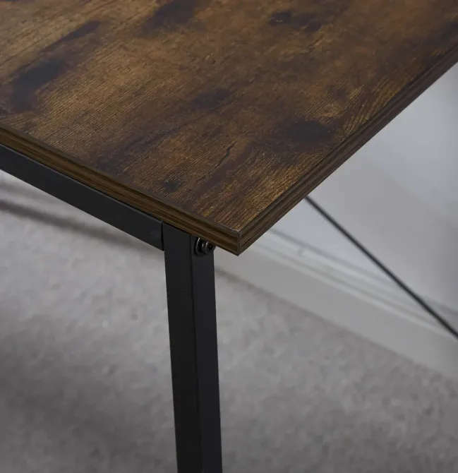 Стол письменный компьютерный металлический лофт 100 см Bonro BN-001 (42400173) Киев - изображение 7