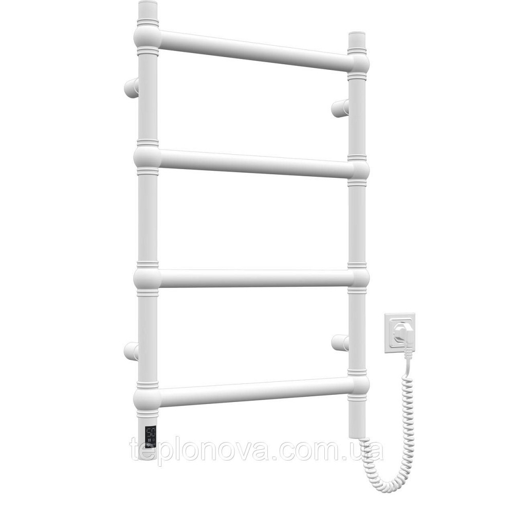 Сушарка для рушників неіржавка електрична Navin Retro 500х800 Sensor права, білий оксамит Чернівці - фото 1