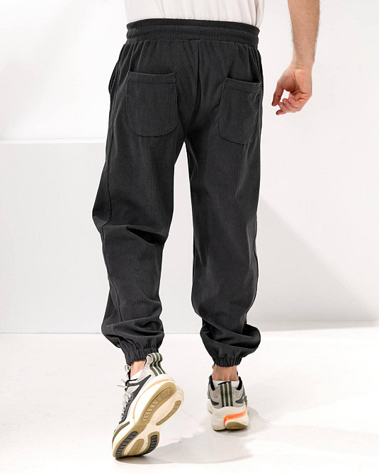 Мужские стильные повседневные вельветовые брюки Графит, 50 Одесса - изображение 3