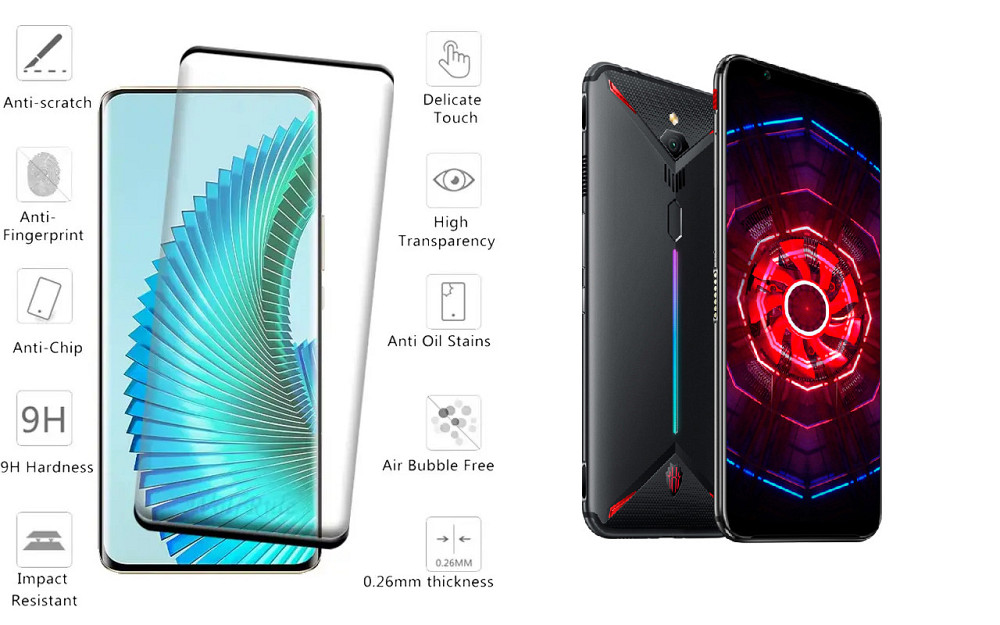 Защитное стекло HyperGlass Pro для nubia Red Magic 3, Red Magic 3S – максимальная чувствительность и защита Киев - изображение 2