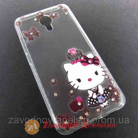 Meizu M3 Note чехол стразы Привет котенок Одесса