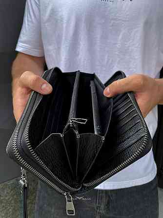 Клатч на дві блискавки з фактурною натуральною шкірою MC-086-5902С Кам'янське