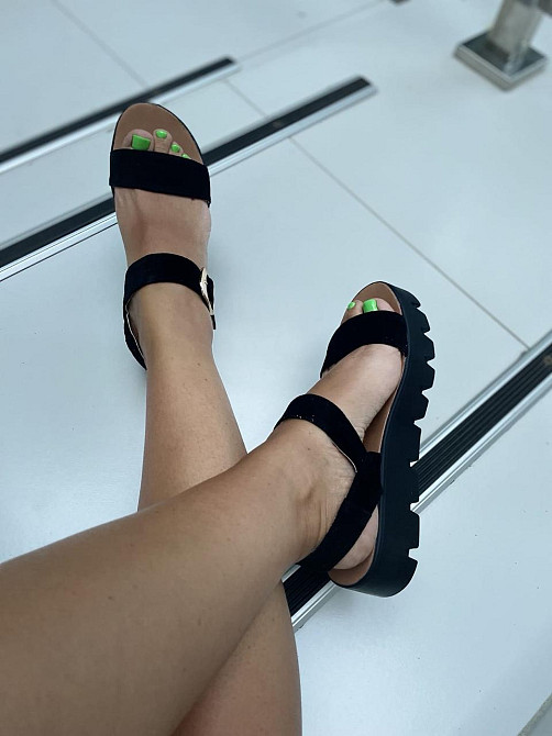 Kentro Босоніжки жіночі KENTO 3222 чорні (літо, замша натуральна) (923) лише 39р. Коломия - фото 2