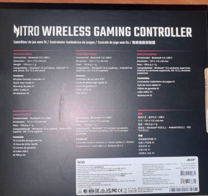 Беспроводной геймпад Acer Nitro NGR300 Харьков - изображение 2