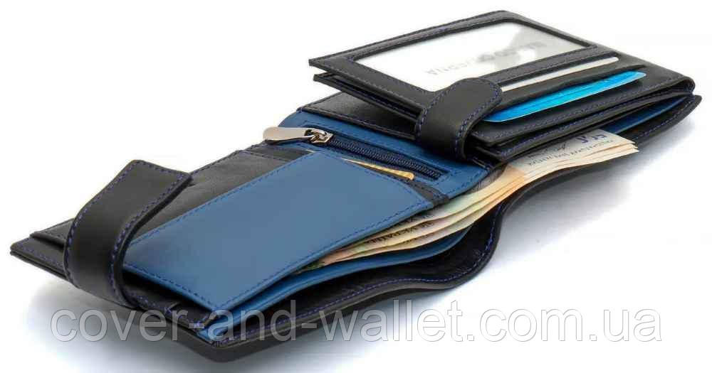Стильный брендовый мужской кошелёк с блоком для документов Marco Coverna MC-1006 A Киев - изображение 4