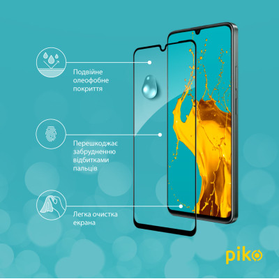 Скло захисне Piko Full Glue Realme C61 Black (1283126594069) Вінниця - фото 4
