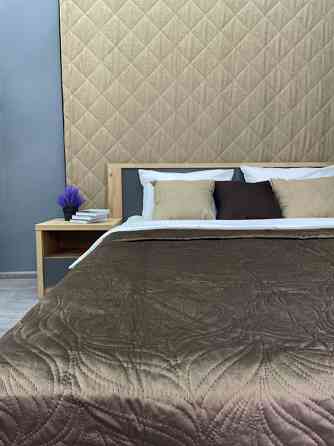 Покривало стьобане Decorator Велюр листя 150х220 см мокко (85-029) Київ