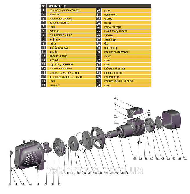 Насос відцентровий Optima JET100 PRIME 1,1 кВт Чернівці - фото 7