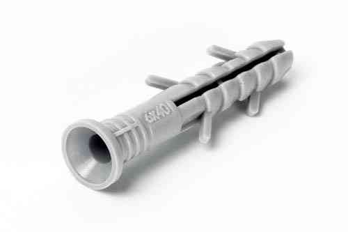 Дюбель быстрого монтажа 6*60 потай (пач 100шт) полиэтиленовый APRO Ровно