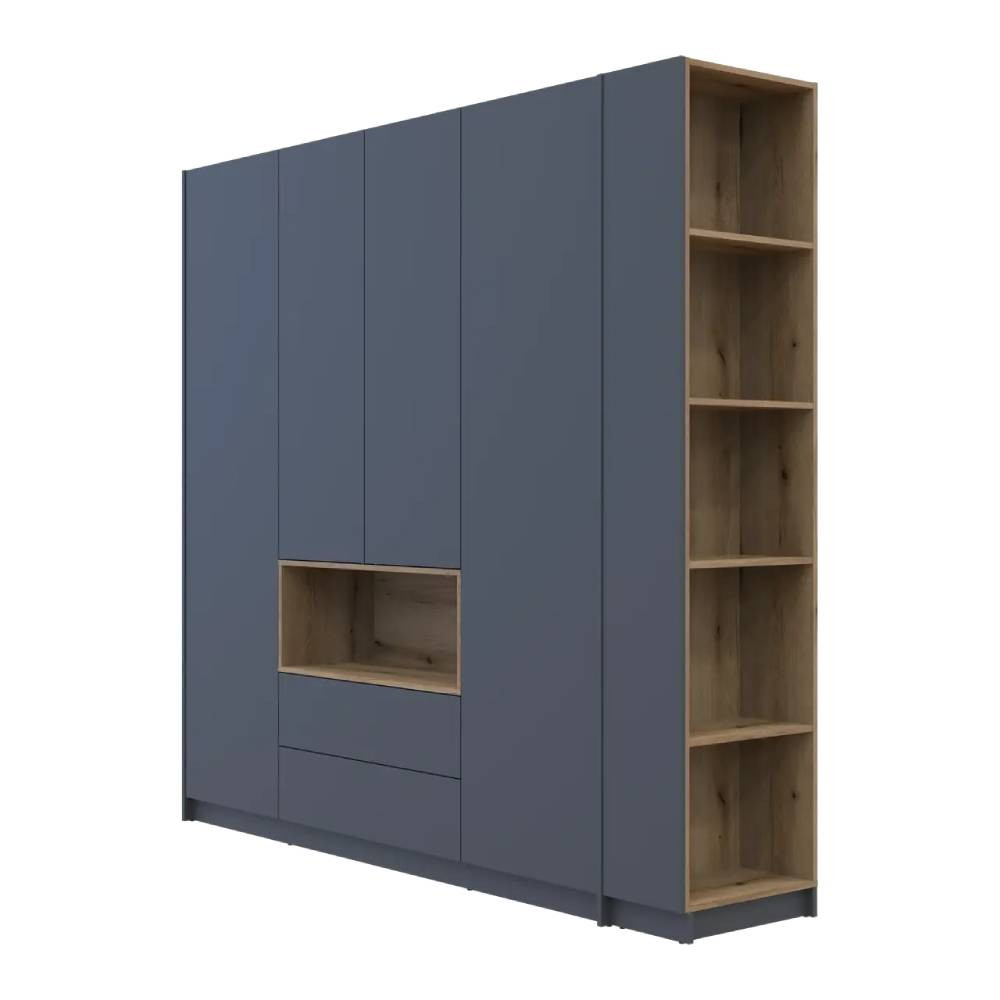 Шкаф для одежды с нишей и этажеркой Doros Дейл Графит/Дуб Эвок 4 ДСП 234х52х220 DRS-011727 (44900339) Львов - изображение 10