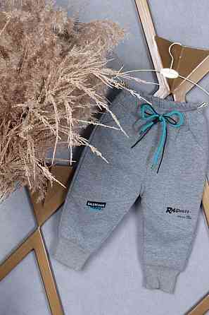 Детские теплые серые спортивные штаны на мальчика на флисе на 2,3,4 года Николаев