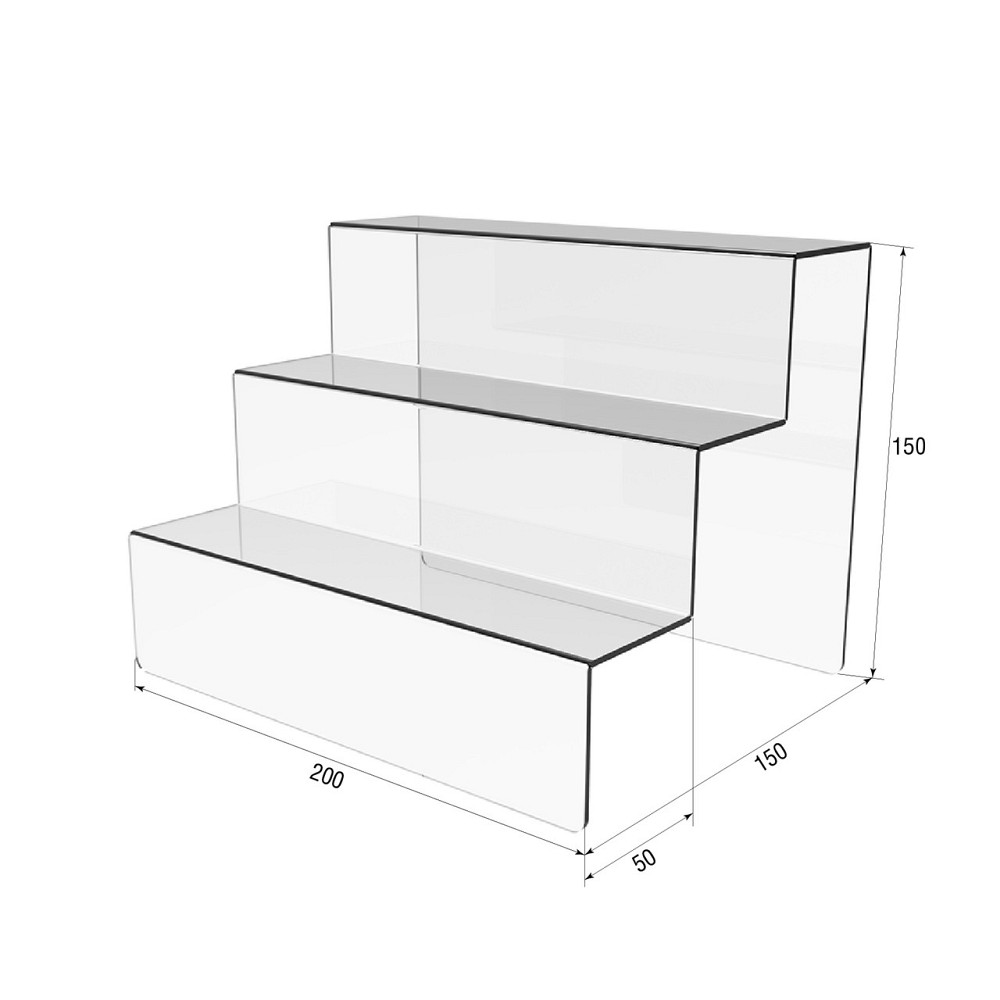 Товарная горка EKOSTAR на 3 ступеньки из акрила 200х150х150 Киев - изображение 3