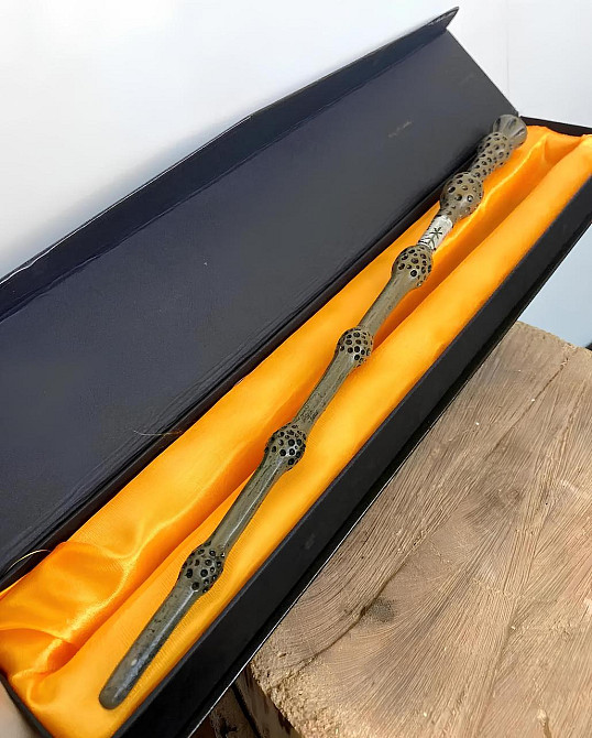 Бузинна паличка Дамблдора 1:1 RESTEQ у подарунковій коробці Гаррі Поттер чарівна колекційна Київ - фото 3