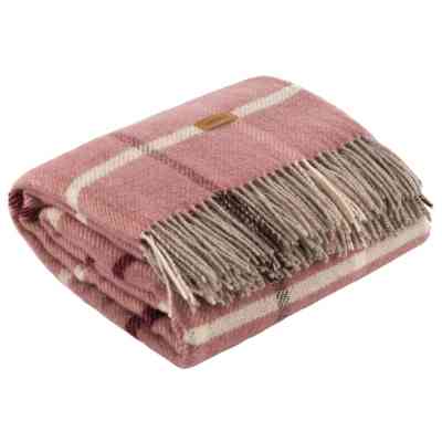 Плед Ardesto Leonardo Alpina 100% шерсть, розовый 140x200 см (ART0701LM) Винница