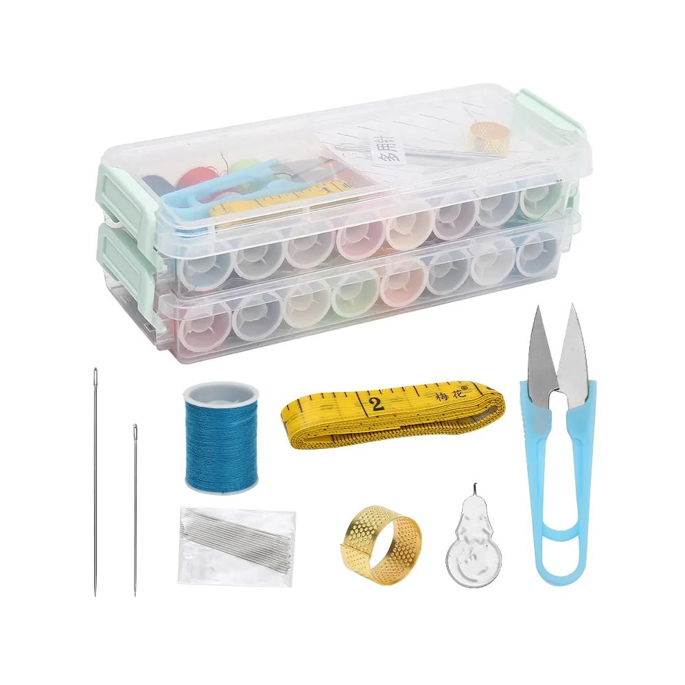 Набор ниток и иголок для шитья, 16 цветов ниток и  комплект иголок Каменец-Подольский - изображение 1