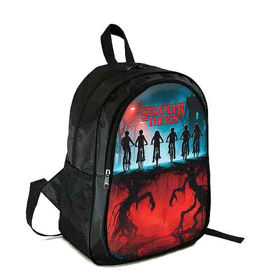 Рюкзак підлітковий/шкільний 38×28 см з принтом Дуже дивні справи / Stranger Things на два відділення для хлопчика, дівчин (4412) Київ