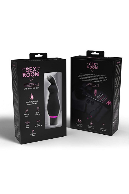Набір аксесуарів для сексу Dream Toys Sex Room Raunchy, 6 предметів, чорний/рожевий Sex Aura Київ - фото 1