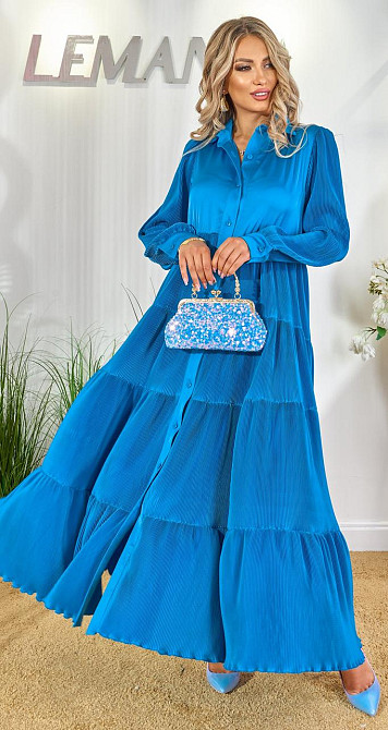 Шелковое платье плиссе (50) Киев - изображение 10