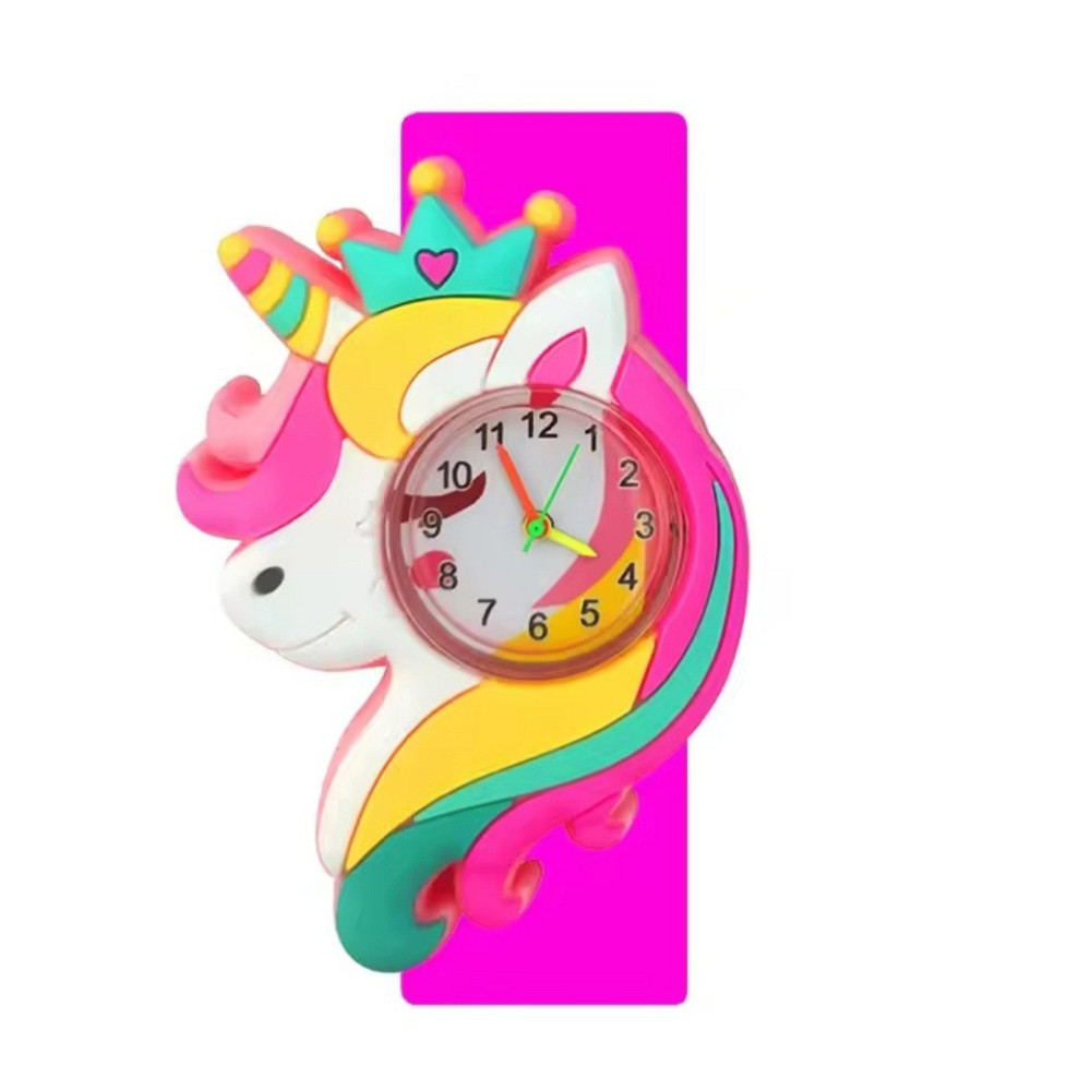 Детские часы с единорогом разноцветным 21 см розовый Киев - изображение 1