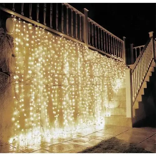 Гирлянда водопад 320-400L 3X3М с заглуш. (10Х32ЛАМП) теплый RD-7152 Коломия