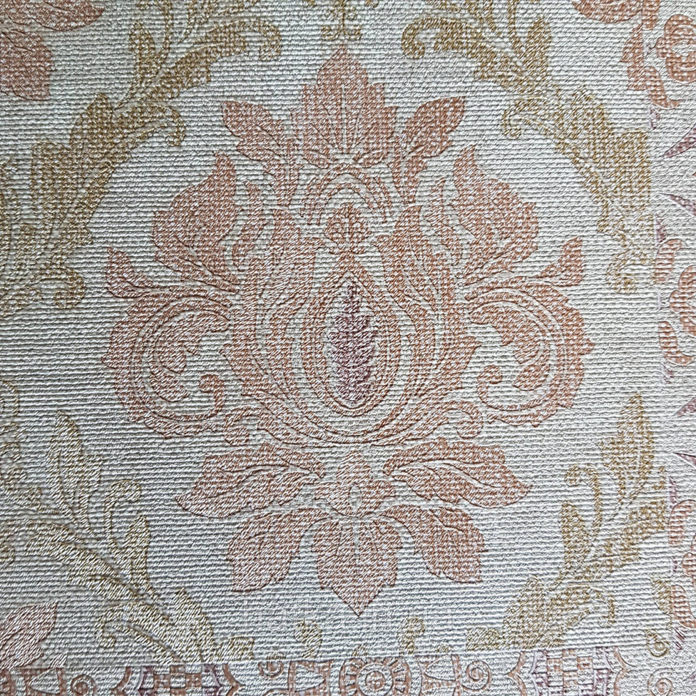 Шпалери метрові вінілові на флізелін Yuanlong Samsara східний стиль під килим бузкові золотом на сірому 3д Київ - фото 3