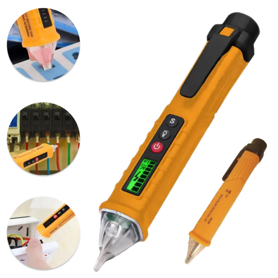 Безконтактний тестер напруги Non-Contact Detector 7478 зі світловою та звуковою індикацією SBR Київ