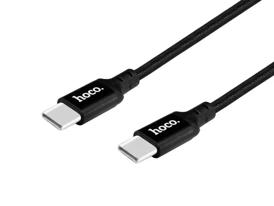 Кабель Type-C - Type-C 1,0 м Hoco X14, Quick Charge 3.0, максимальний струм 3 А, прямі роз'єми Київ
