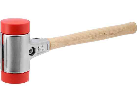 Молоток по бруківці YATO обух з високопружного ПЕ m= 2870 г Ø= 80 мм, дерев'яна ручка, заг l= 550 мм Одеса