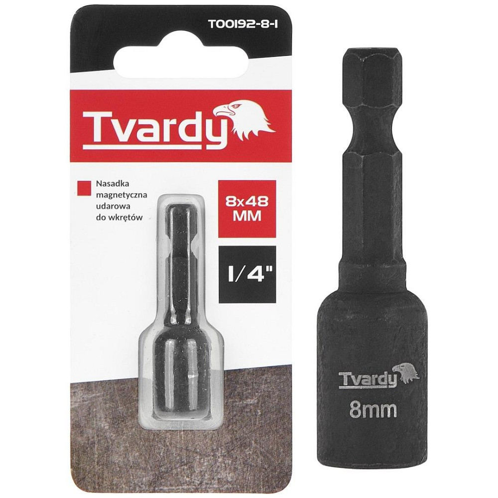 Головка біти ударна "Tvardy" магнітна шестигранна  8 х 48 мм Киев - изображение 1