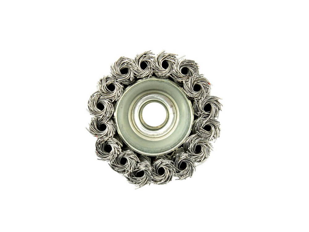 КШМ Щітка дротяна "GEKO" торцева зі стальних скручених дротиків 65мм Київ - фото 3