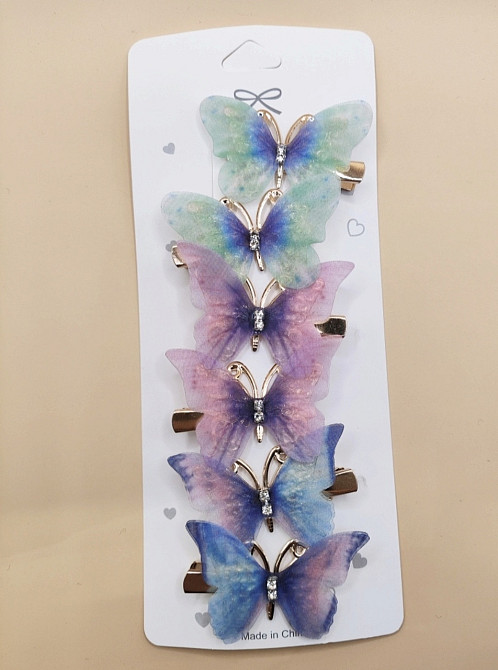 Комплект заколок "Метелики" 6 шт. Сміла - фото 5