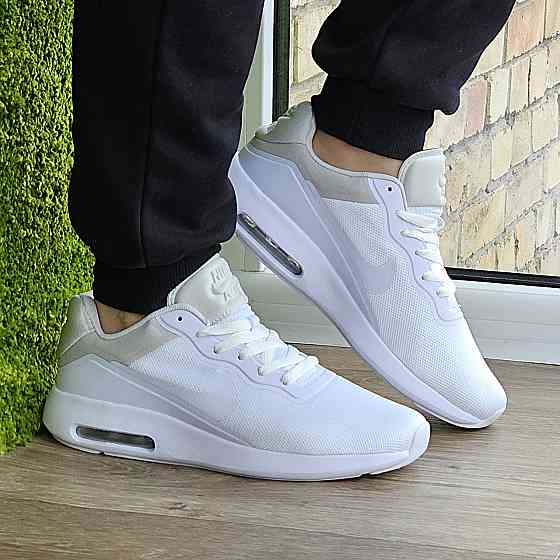 Мужские Кроссовки Nike 90 Белые Найк с Амортизацией Тканевые Летние Сеточка (размеры: 41,42,43,44,45) - 535-3 Днепр