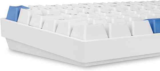 Механічна ігрова клавіатура дротова компактна з RGB підсвіткою Sharkoon Skiller SGK50, Hot-Swap, USB-C, Gateron біла, геймерська Київ