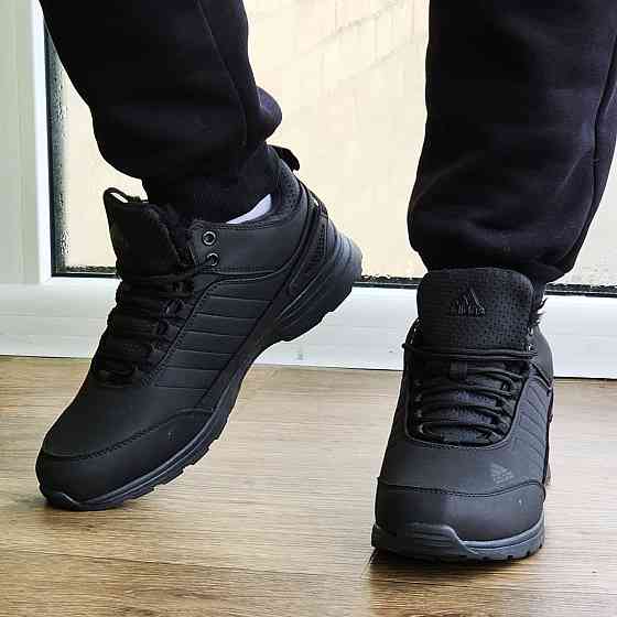 Зимові Кросівки Adidas GORE-TEX Чоловічі Чорні з МЕХОМ Черевики Адідас Гортекс (розміри: 41,42,43,44,45,46) - 56-1 Дніпро