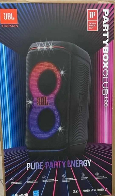 Колонки JBL PartyBox Club 120 Black . JBLPBCLUB120EP. Киев - изображение 1
