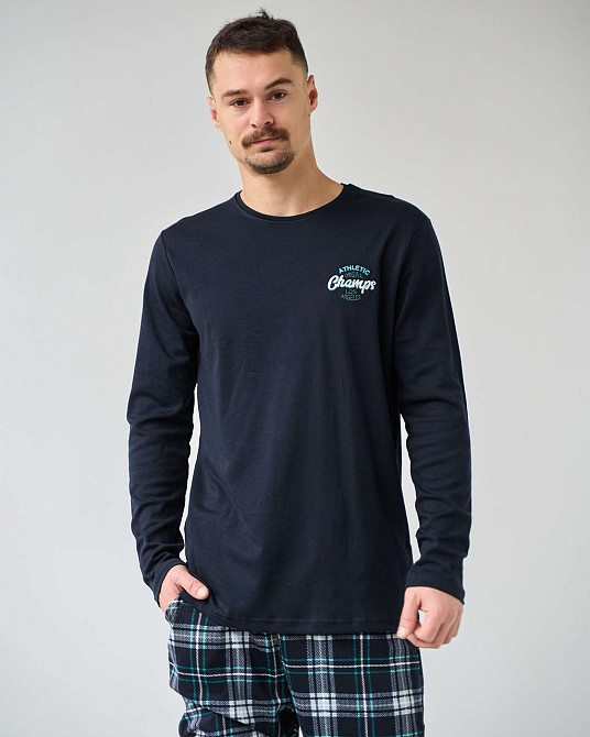 Мужская пижама со штанами Nicoletta 93377 XXL Киев - изображение 4