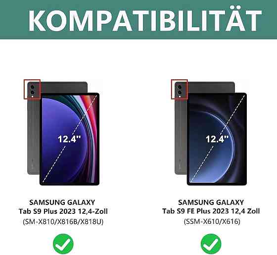 Фірмовий чохол-клавіатура для Samsung Galaxy Tab S10+ /S9+ Plus /Tab S9 FE+12.4 дюй SM-X810/SM-X816B/SM-X818U/SM-X616B 2023 Дніпро