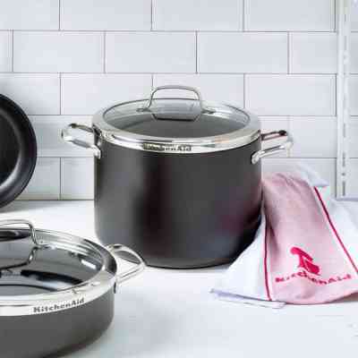 Каструля KitchenAid Aluline 24 см 8 л з керамічним покриттям (CC001258-001) Вінниця