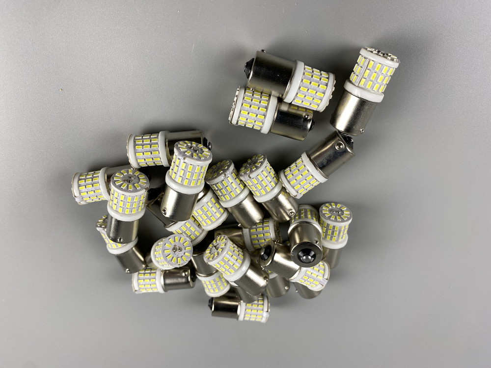 Лампа LED стоп-сигнал покажчик повороту 12V 57 led діодів цоколь 1156 BA15s Мукачево - фото 5