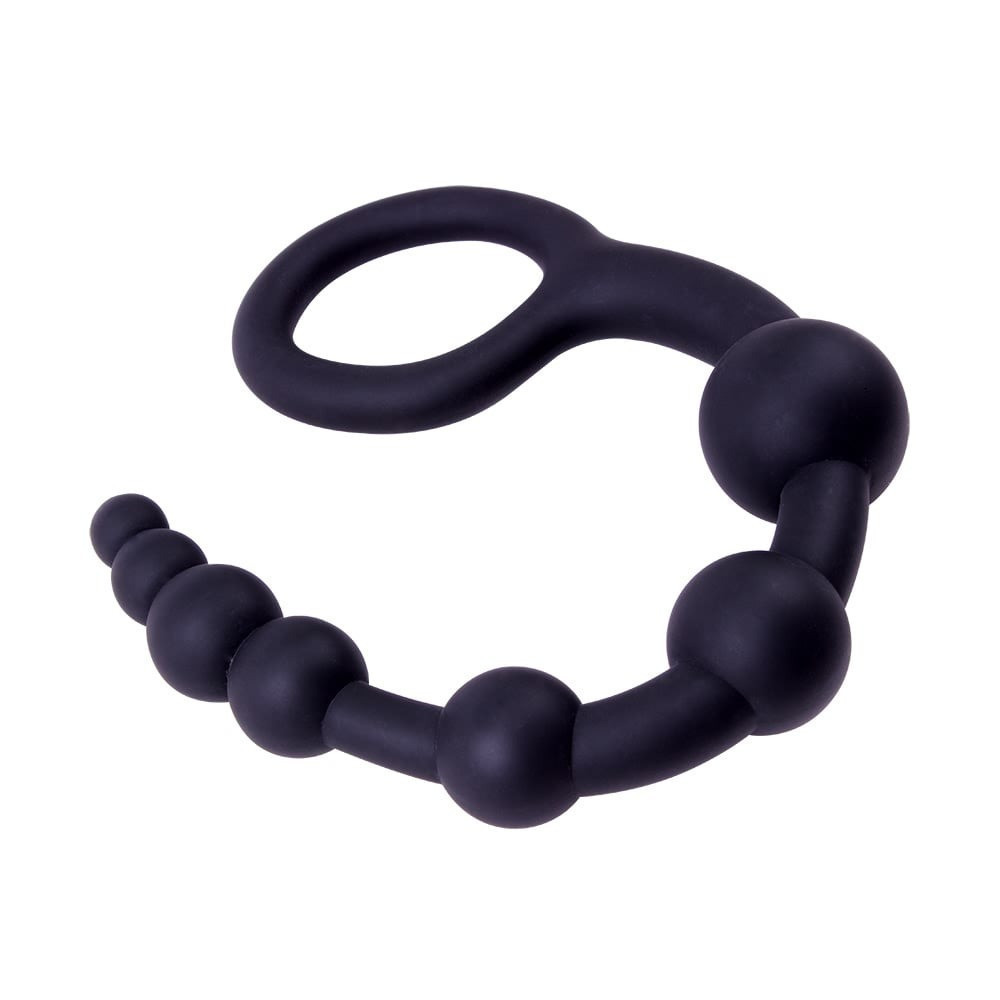 Анальний ланцюжок Chisa Black Mont 9.4 з ланками різних діаметрів, чорна Sex Aura Київ - фото 4